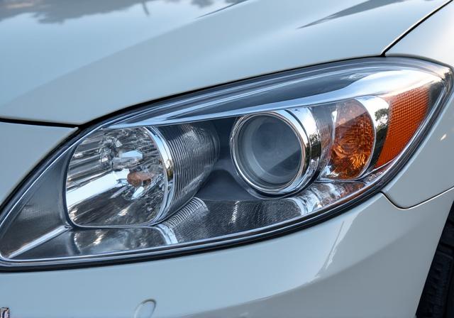 The same headlamp, now crystal clear and transparent.